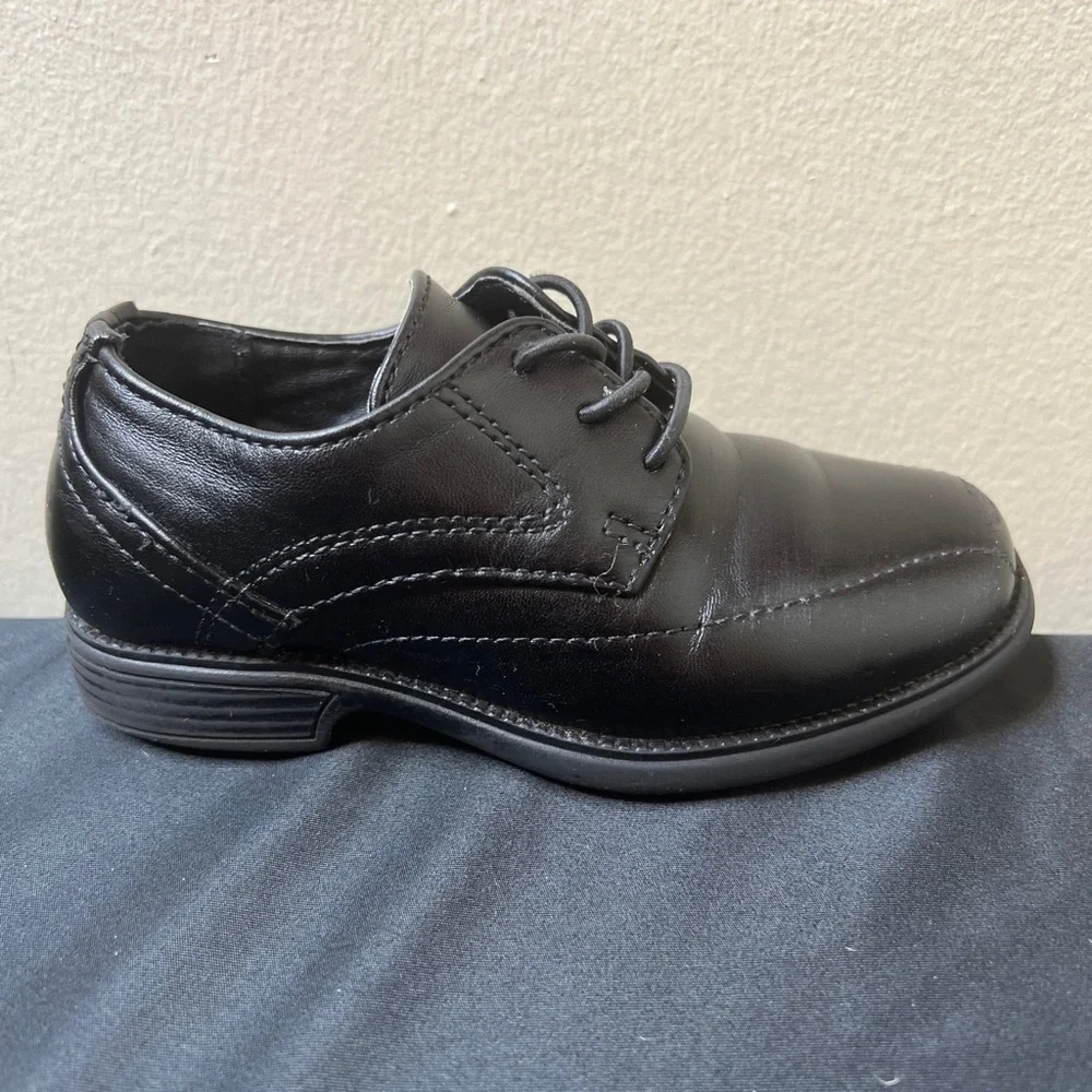 Cat& Jack Black Dress Shoes Toddler Boys 8 Casual Office School